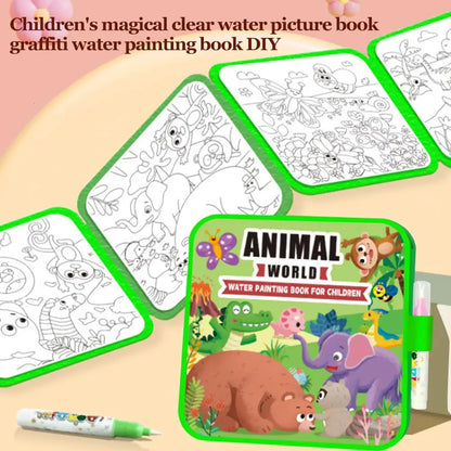 Busyhandskids AquaMagic Book™ – Reusable Water Painting Book for Toddlers