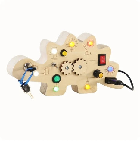Busyhandskids Glow & Learn Board™ – Montessori Wooden LED Learning Board for Little hands