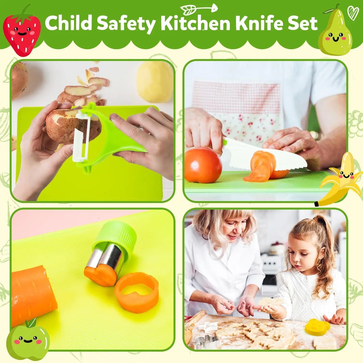 Busyhandskids Little Chef Kit™ – Montessori Kids Cooking Tools Set