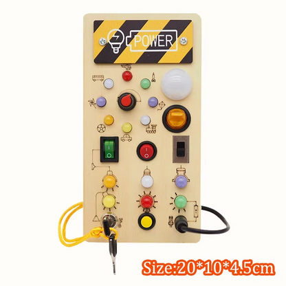 Busyhandskids Glow & Learn Board™ – Montessori Wooden LED Learning Board for Little hands